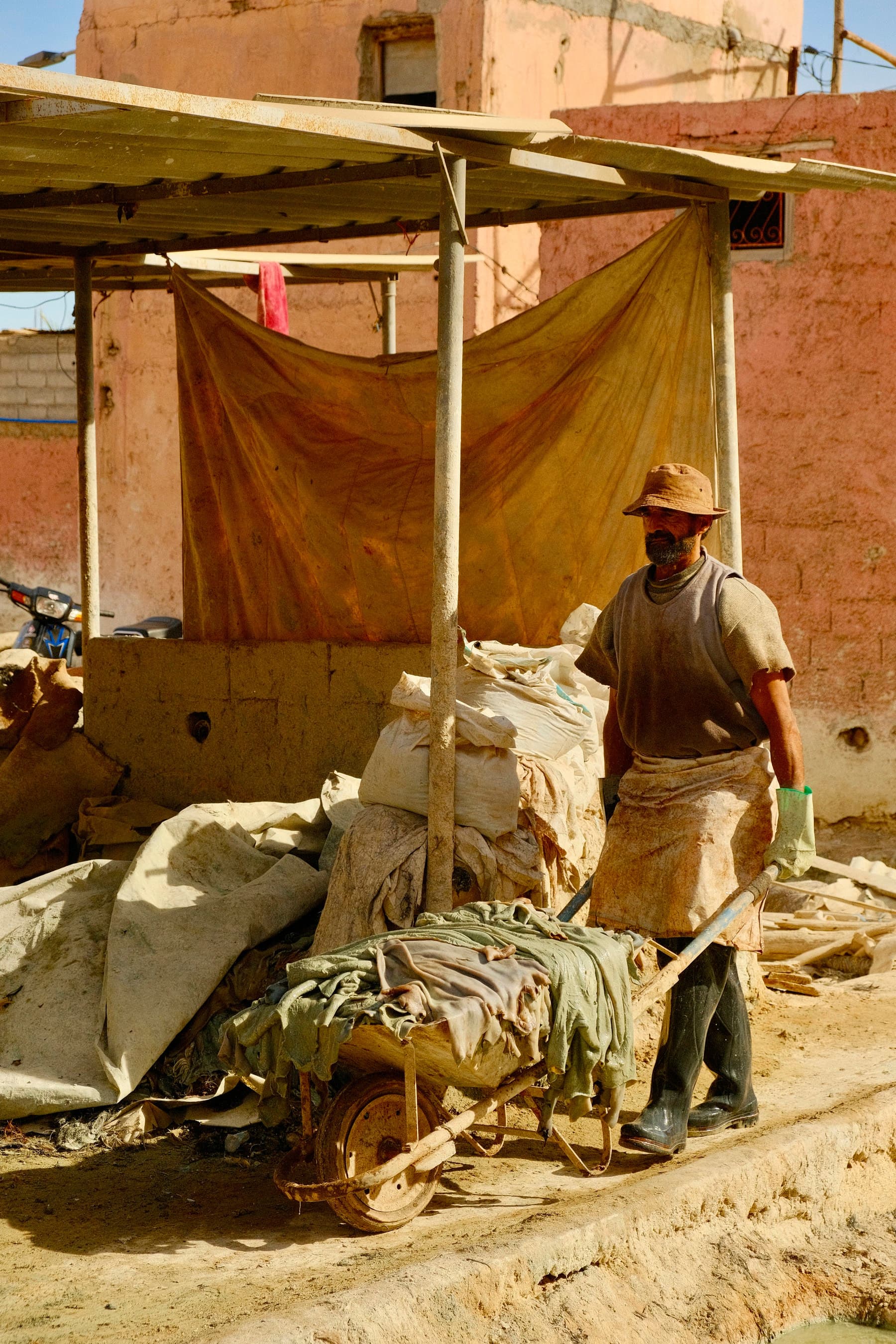 Hide Cart, Marrakech - Fine Art Print