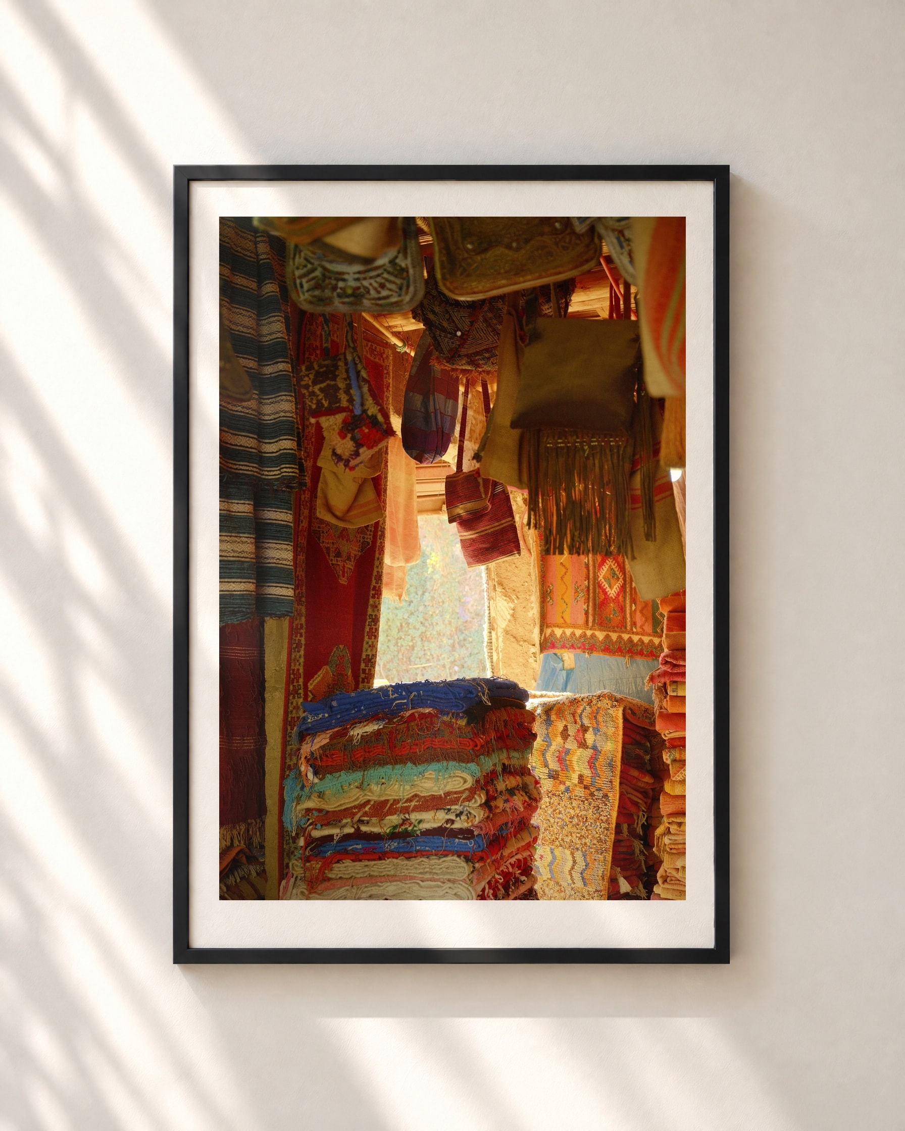 Souk Layers, framed print shown on a wall