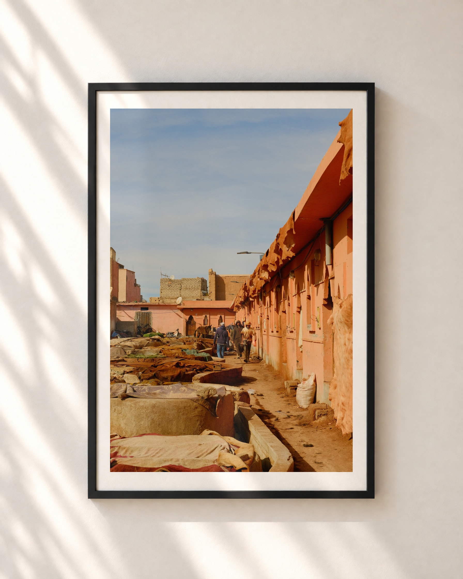 Tannery Row, framed print shown on a wall
